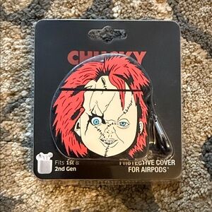 Bioworld Chucky AirPods Case - Black and Red